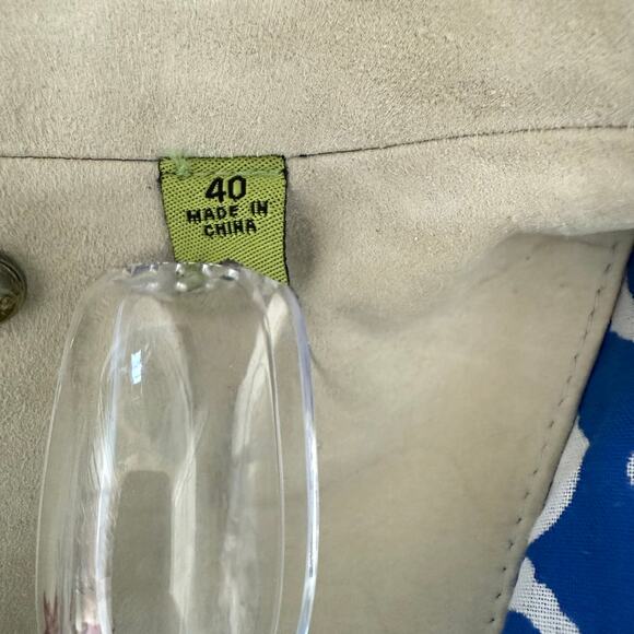 Robert Graham Casual Cream Suede Sport Coat Blazer Jacket Size 40 - Picture 13 of 16